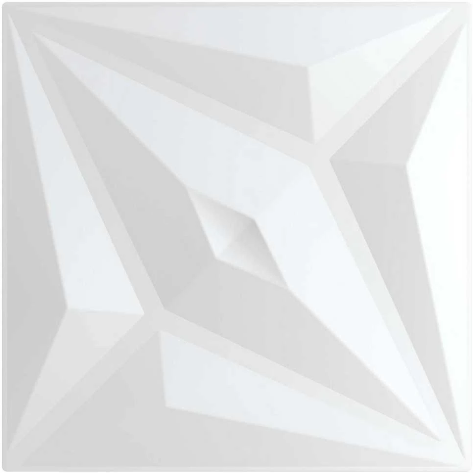 Sienų plokštės 24 vnt. 50 x 50 cm Baltas Star XPS Putplastis