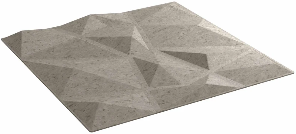 Sienų plokštės 24 vnt. 50 x 50 cm Betono pilka XPS Putplastis