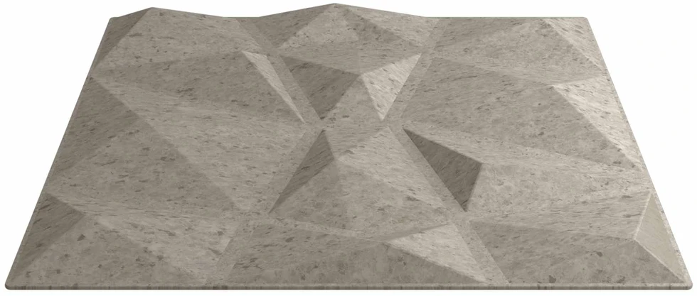 Sienų plokštės 24 vnt. 50 x 50 cm Betono pilka XPS Putplastis