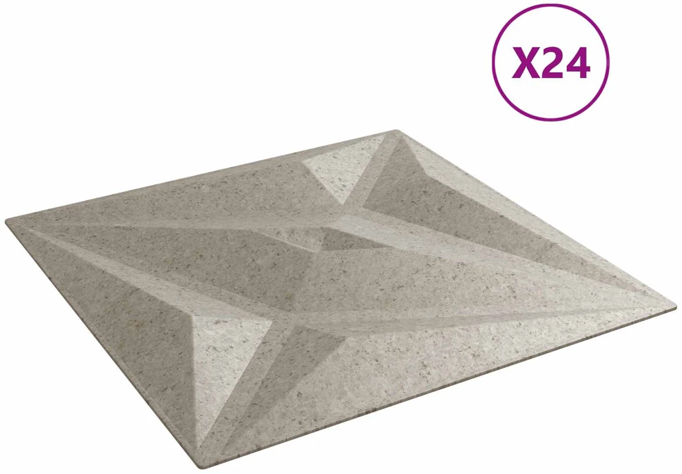 Sienų plokštės 24 vnt. 50 x 50 cm Star Beton XPS Putplastis