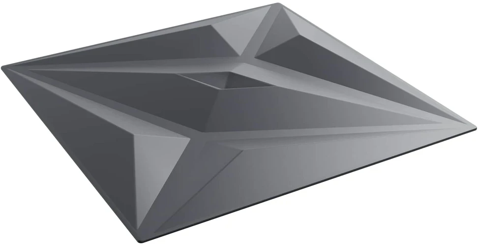 Sienų plokštės 24 vnt. 50 x 50 cm Star Pilkas XPS Putplastis