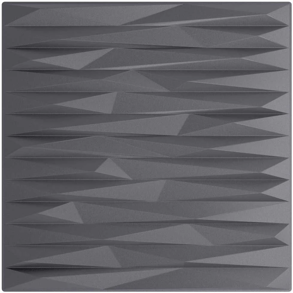 Sienų plokštės 48 vnt. 50 x 50 cm Akmens pilka XPS Putplastis