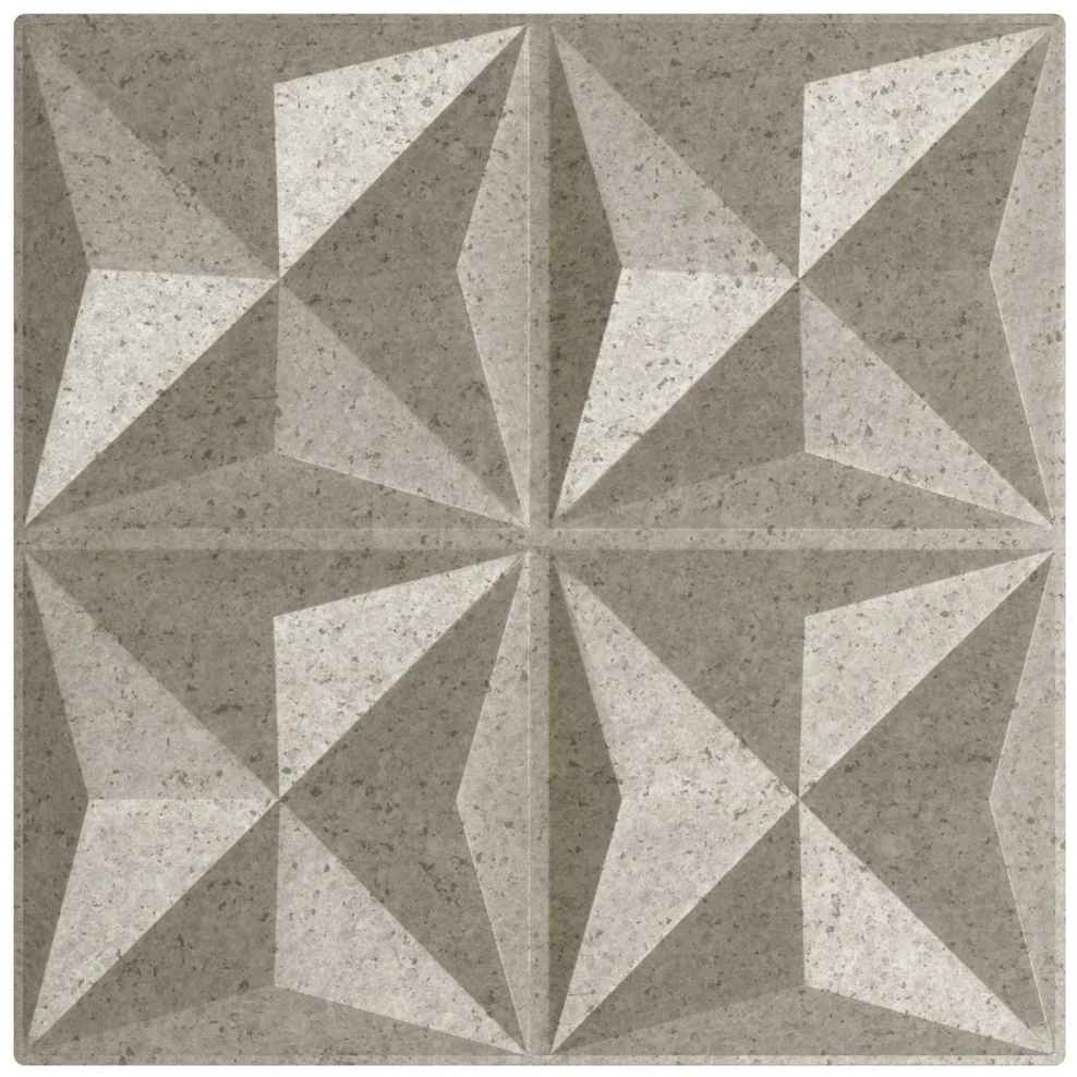 Sienų plokštės 48 vnt. 50 x 50 cm Origami beton XPS Putplastis