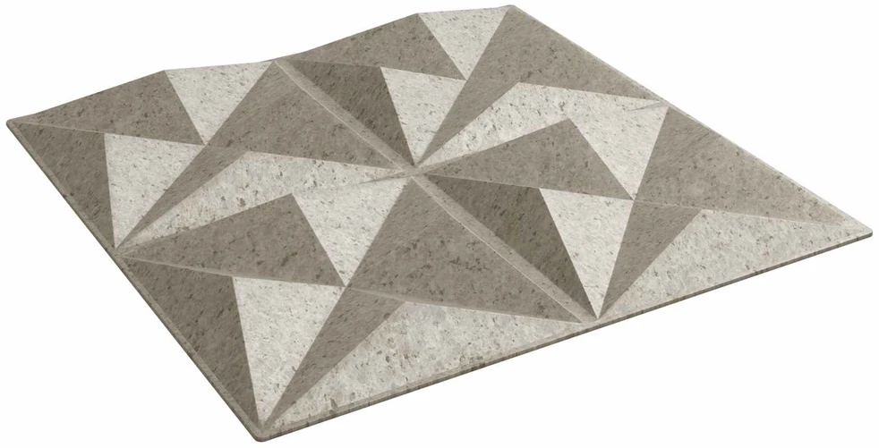 Sienų plokštės 48 vnt. 50 x 50 cm Origami beton XPS Putplastis