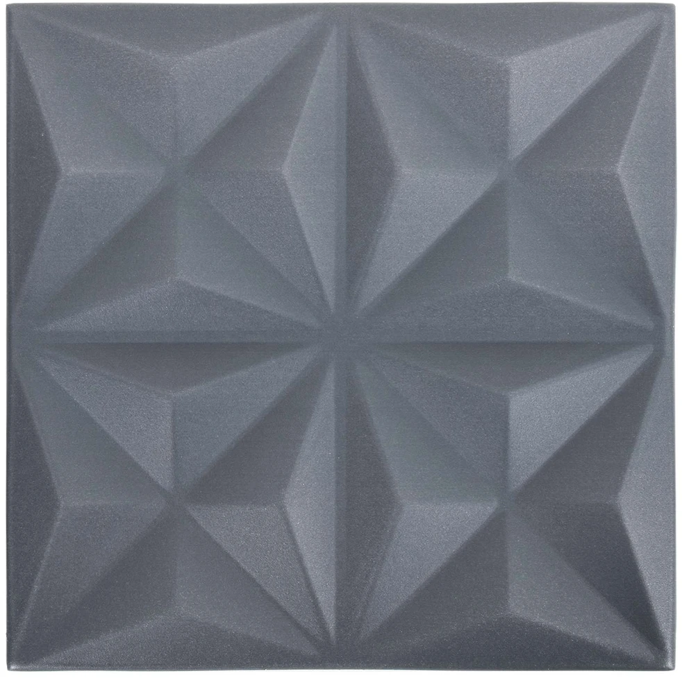 Sienų plokštės 48 vnt. 50 x 50 cm Origami Pilkas XPS Putplastis