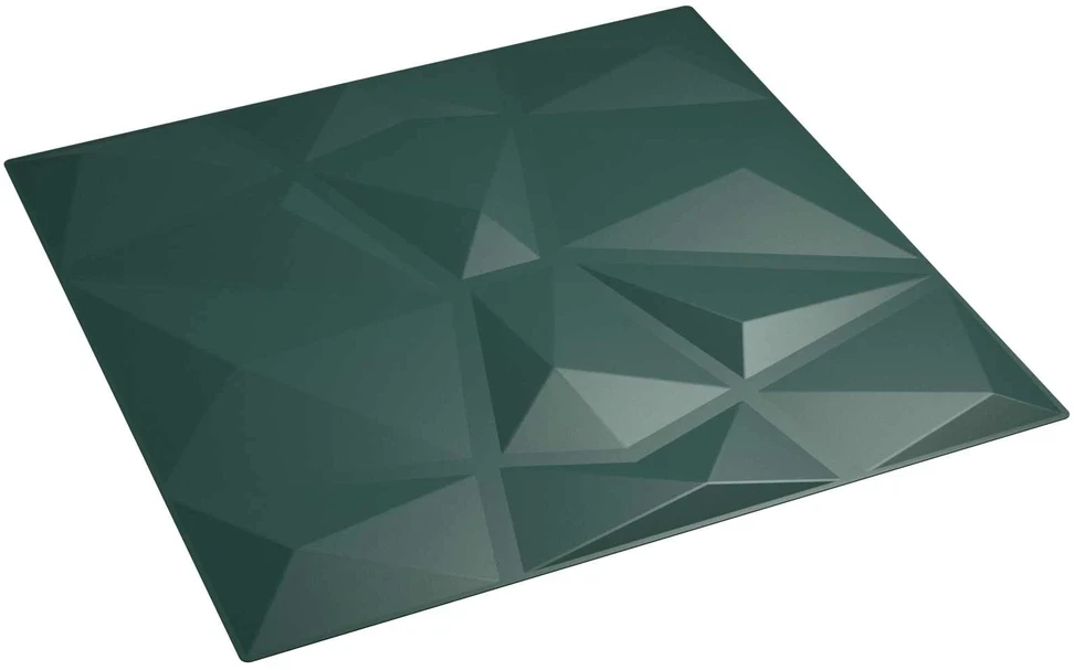 Sienų plokštės 48 vnt. 50 x 50 cm Žalia XPS Putplastis