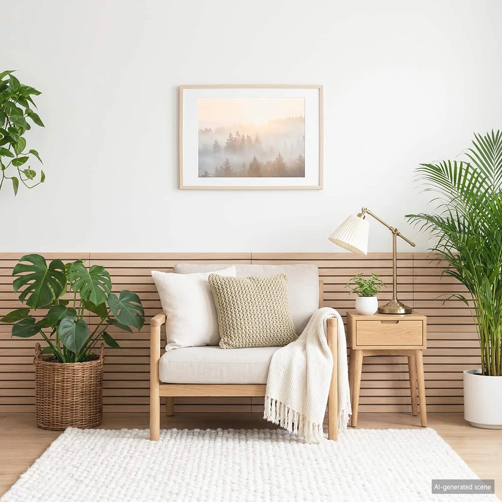Sienų plokštės 5 vnt. 100 x 50 cm Ruda EPS putos
