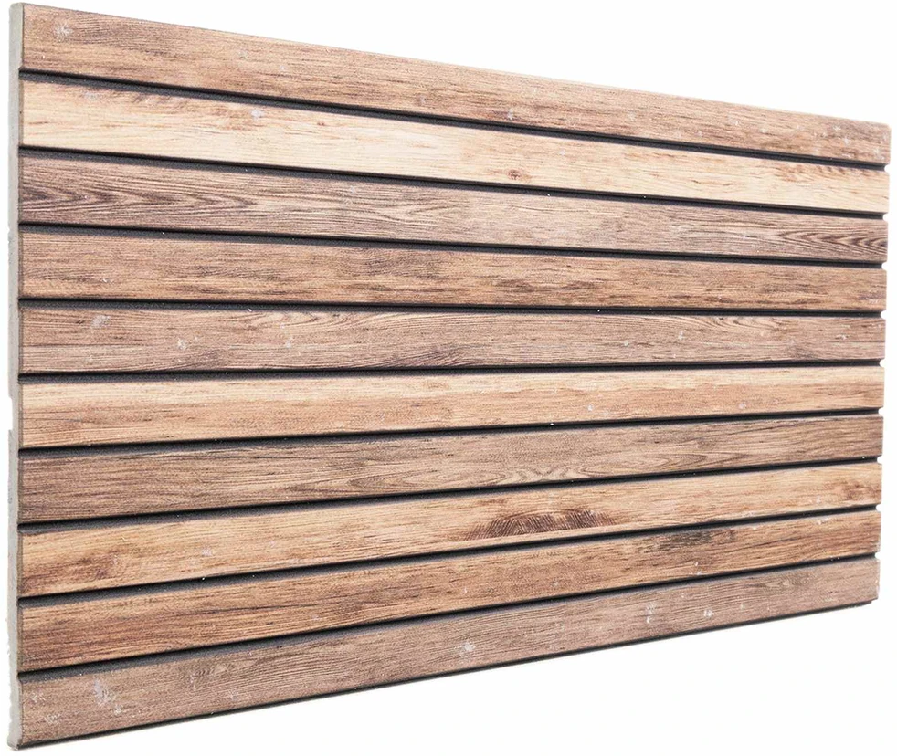 Sienų plokštės 5 vnt. 100 x 50 cm Šviesiai rudas EPS putos