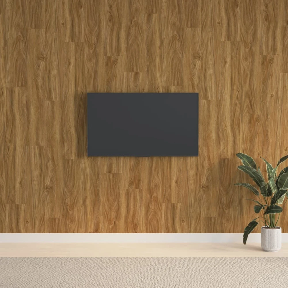 Sienų plokštės, rudos, 2,06m², PVC, medienos imitacijos