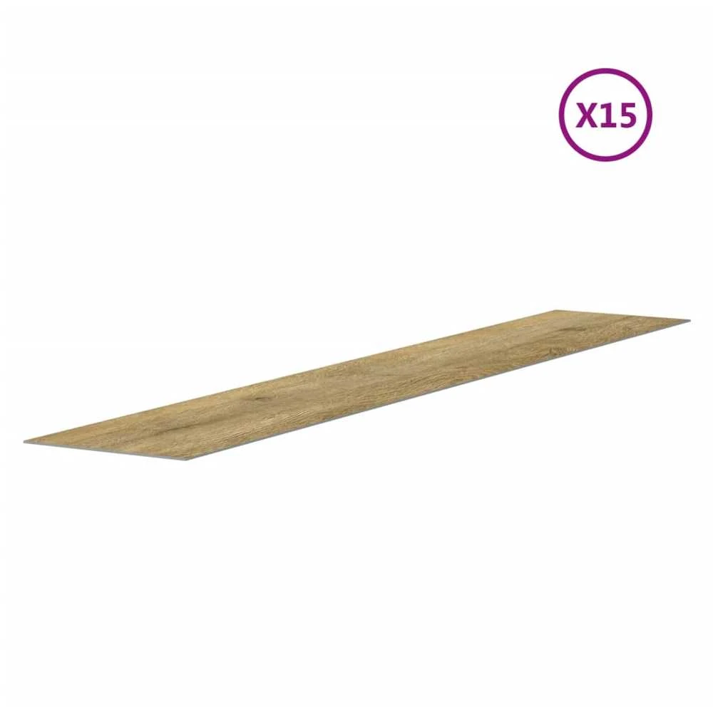 Sienų plokštės, rudos, 2,06m², PVC, medienos imitacijos