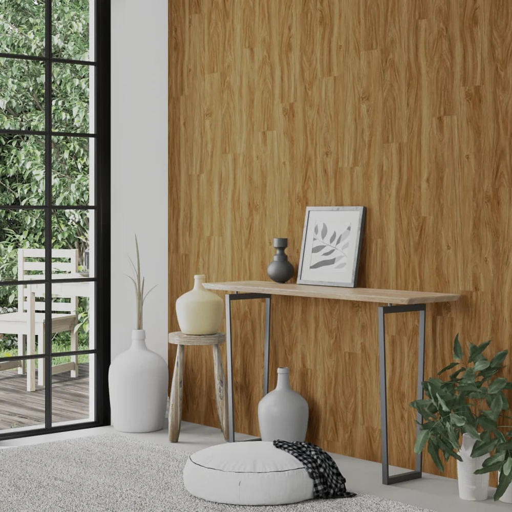 Sienų plokštės, rudos, 2,06m², PVC, medienos imitacijos