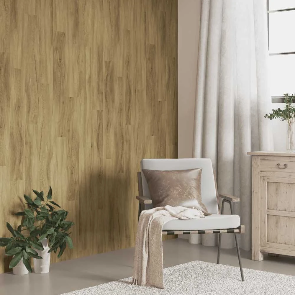 Sienų plokštės, rudos, 2,06m², PVC, medienos imitacijos