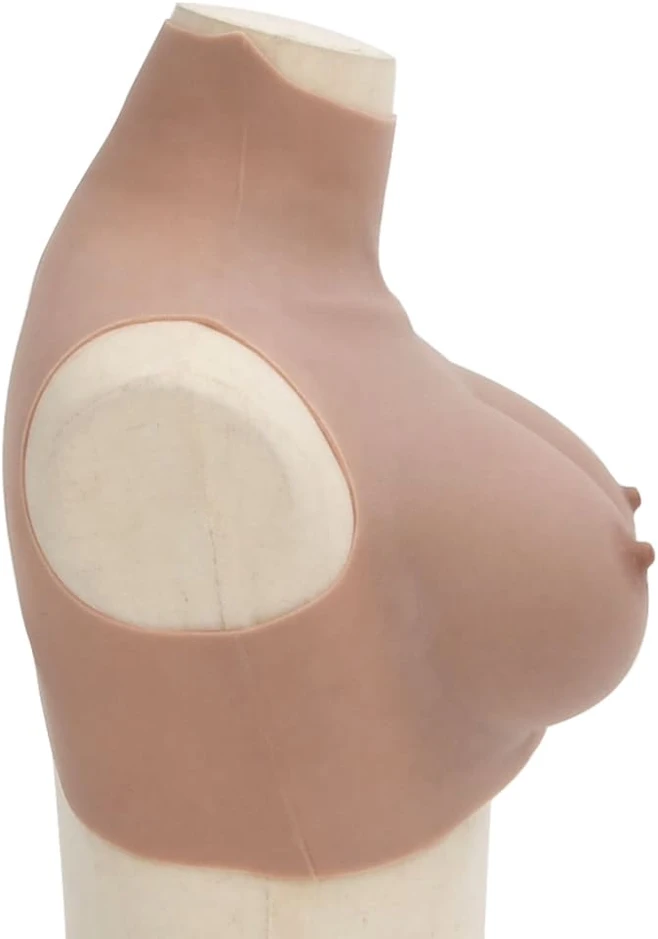 Silikoninė krūtinė tamsiaodžiams, E dydžio kaušeliai