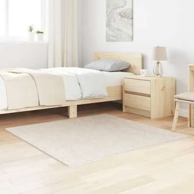 Neslystantis plaukuotas kilimas Kreminė 120 x 120 cm PP