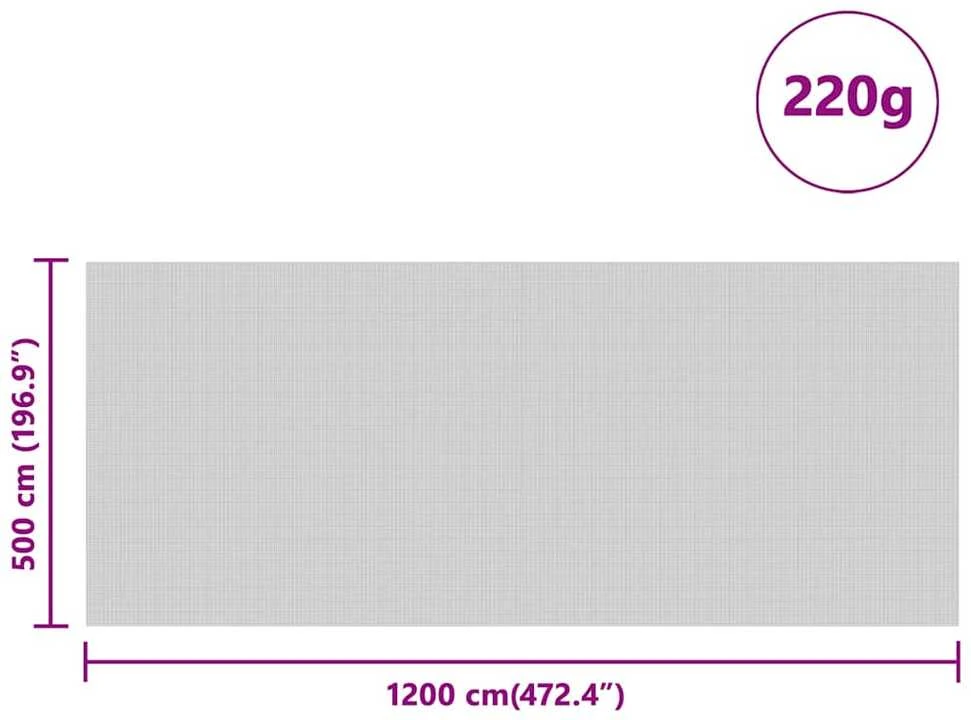 Silso dangtis Žalia 12 x 5 m HDPE