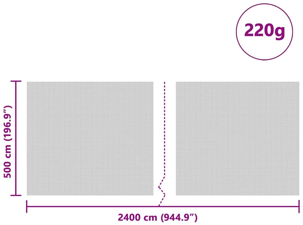 Silso dangtis Žalia 24 x 5 m HDPE