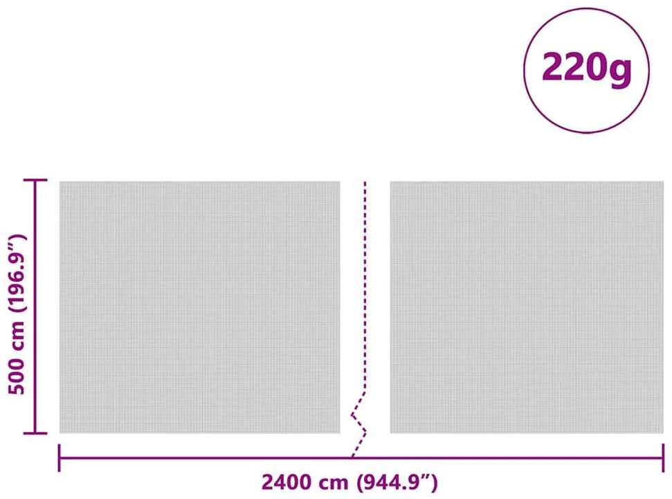 Silso dangtis Žalia 24 x 5 m HDPE