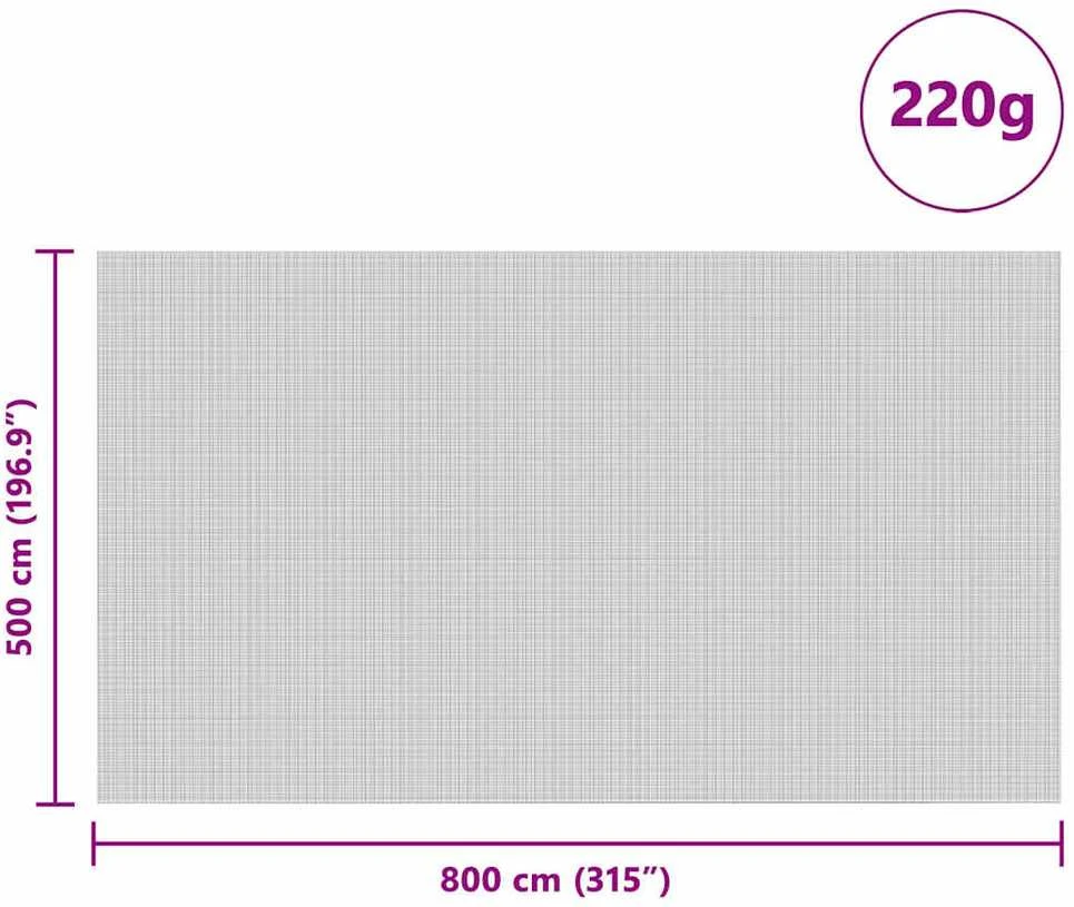 Silso dangtis Žalia 8 x 5 m HDPE