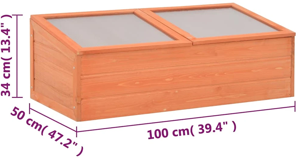 Šiltnamis, 100x50x34cm, mediena