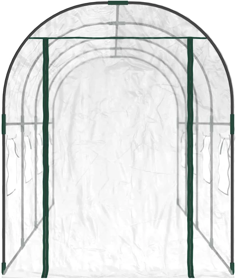 Šiltnamis, skaidrus, 160x400x190 cm, PVC ir plienas