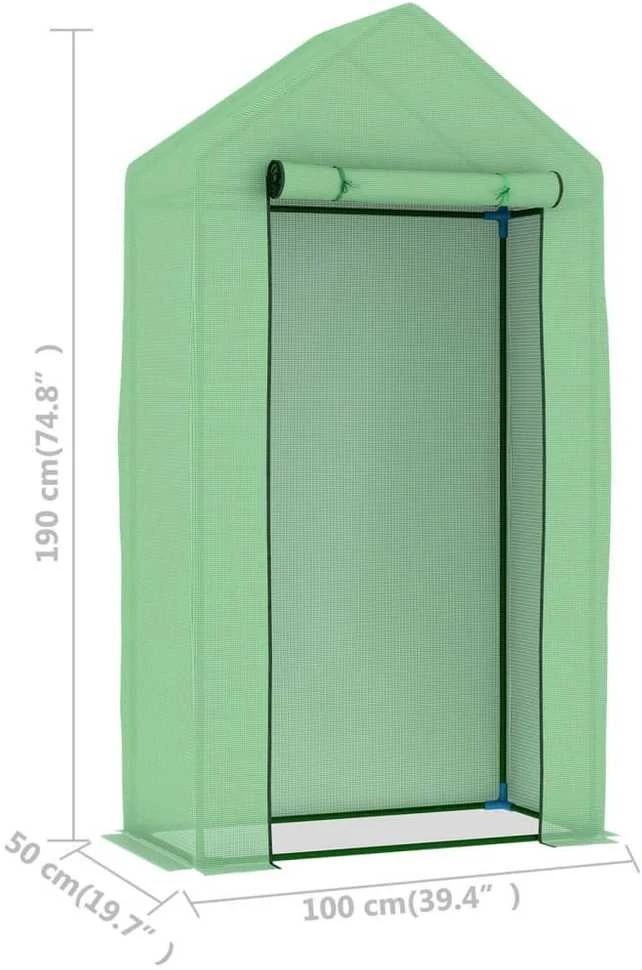 Šiltnamis su plieniniu rėmu, 1x0,5x1,9m, 0,5m²