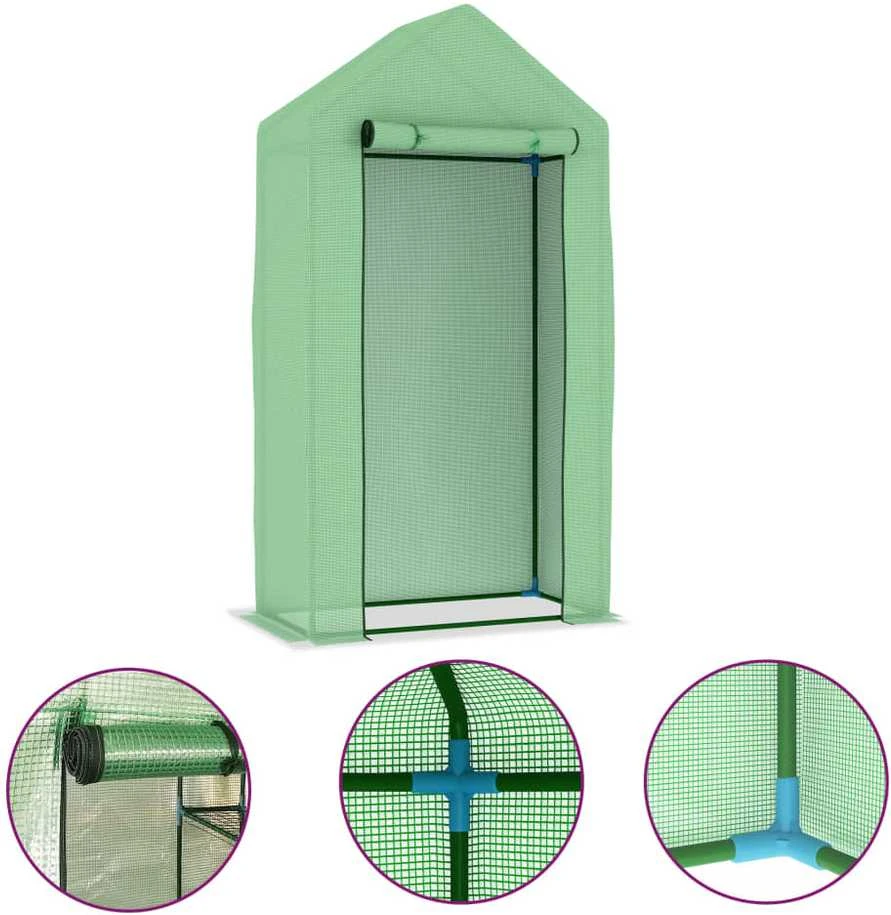 Šiltnamis su plieniniu rėmu, 1x0,5x1,9m, 0,5m²