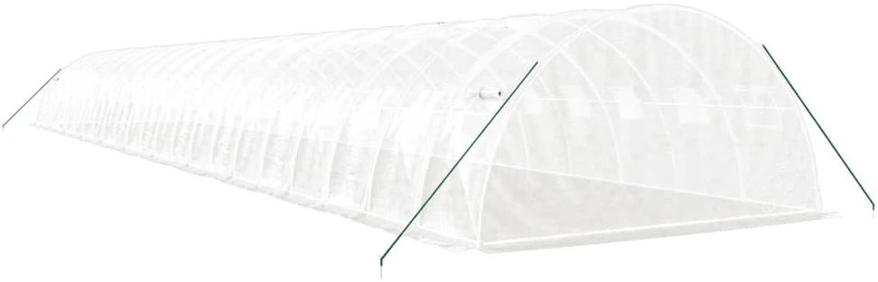 Šiltnamis su plieno rėmu, baltos spalvos, 22x4x2m, 88m²