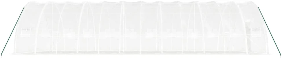 Šiltnamis su plieno rėmu, baltos spalvos, 12x6x2,85m, 72m²