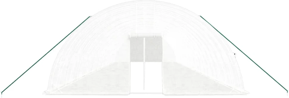 Šiltnamis su plieno rėmu, baltos spalvos, 22x6x2,85m, 132m²