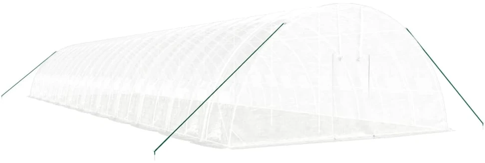 Šiltnamis su plieno rėmu, baltos spalvos, 22x6x2,85m, 132m²