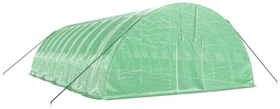 Šiltnamis su plieno rėmu, žalios spalvos, 10x6x2,85m, 60m²