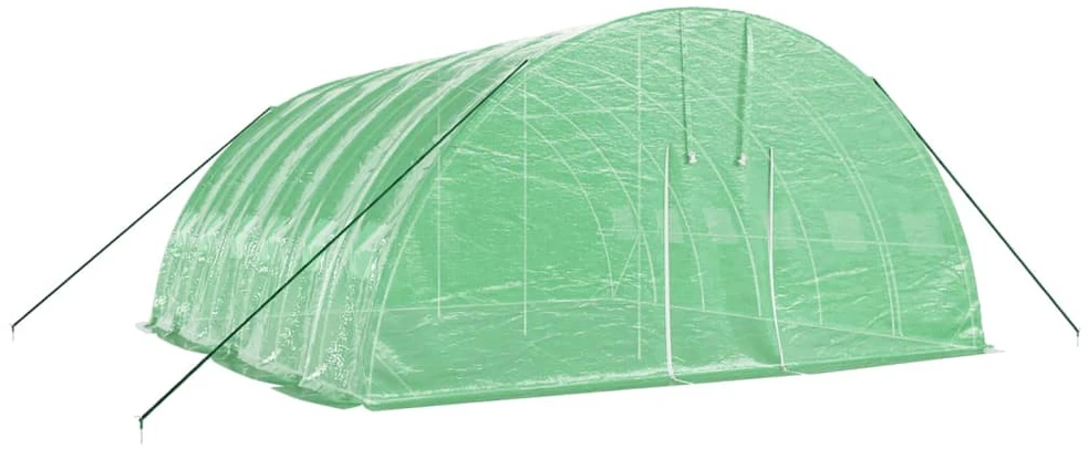 Šiltnamis su plieno rėmu, žalios spalvos, 6x6x2,85m, 36m²