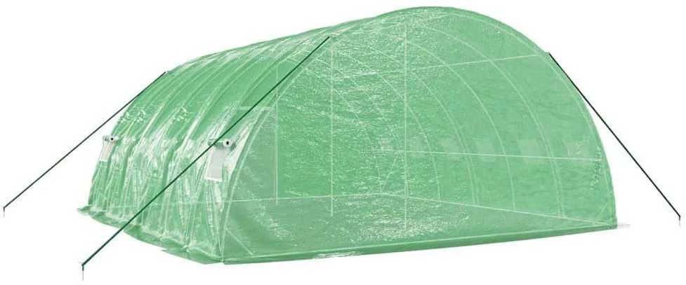 Šiltnamis su plieno rėmu, žalios spalvos, 6x6x2,85m, 36m²