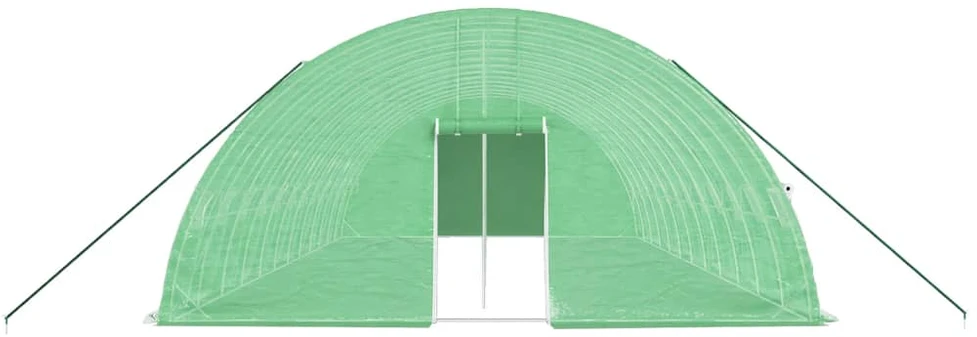 Šiltnamis su plieno rėmu, žalios spalvos, 12x6x2,85m, 72m²