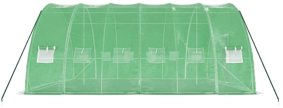 Šiltnamis su plieno rėmu, žalios spalvos, 6x6x2,85m, 36m²