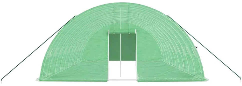 Šiltnamis su plieno rėmu, žalios spalvos, 10x6x2,85m, 60m²
