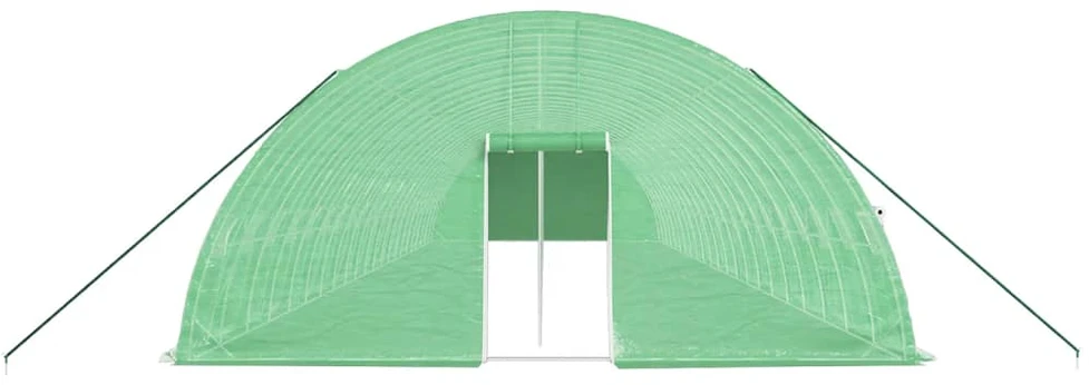 Šiltnamis su plieno rėmu, žalios spalvos, 22x6x2,85m, 132m²