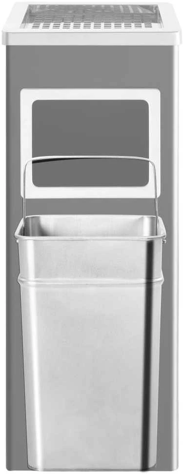 Šiukšliadėžė-peleninė, juodos spalvos, plienas, 36l