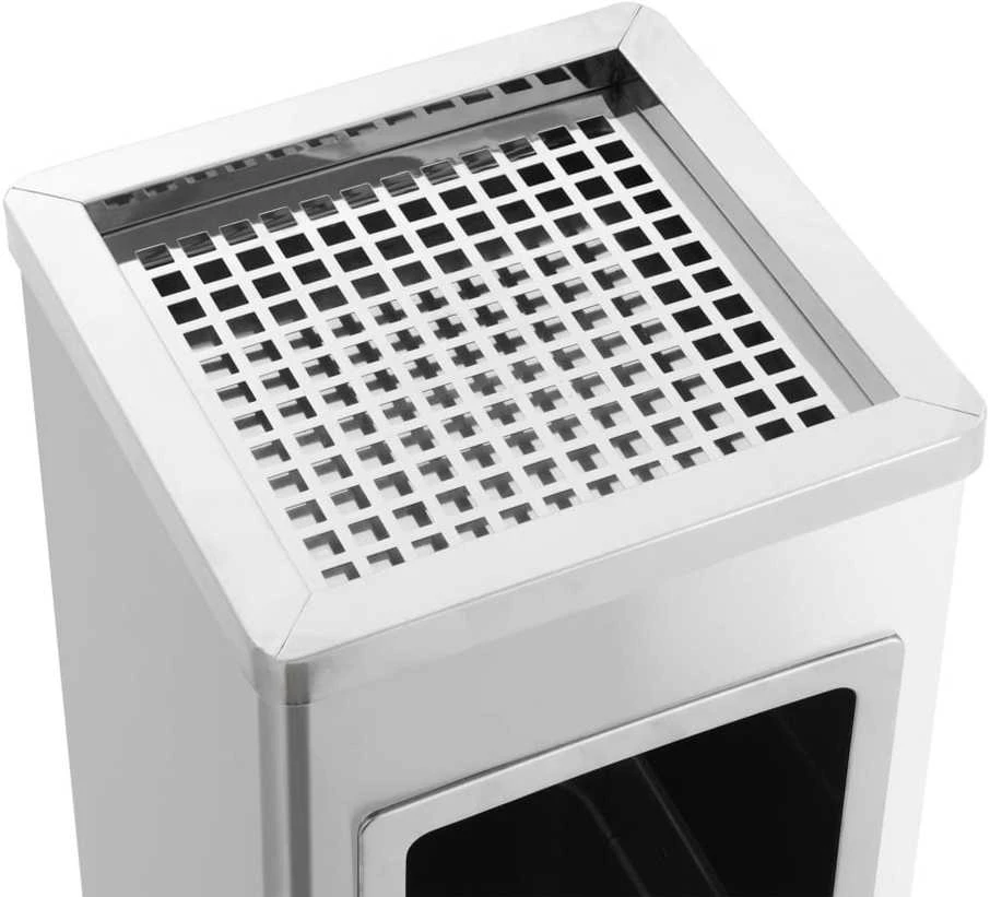 Šiukšliadėžė-peleninė, nerūdijantis plienas, 36l