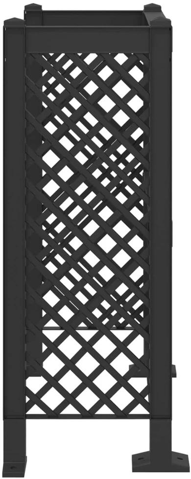 Šiukšliadėžės grotelės Antracito 123 x 47 x 114 cm PP