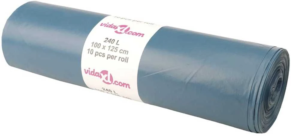 Šiukšlių maišai, 100vnt., mėlynos spalvos, 240l