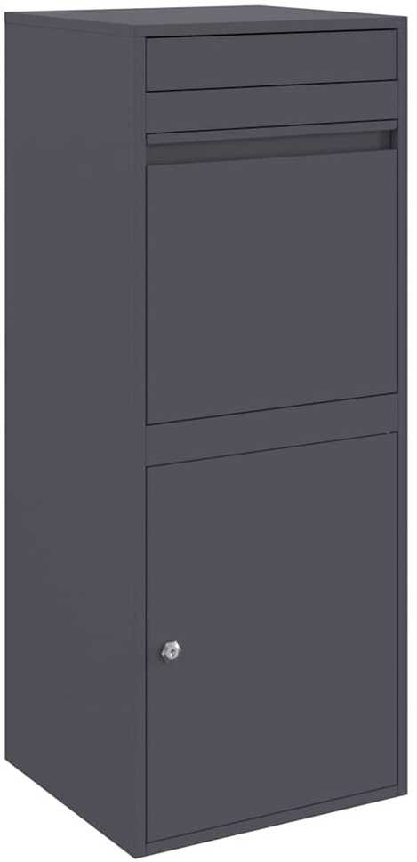 Siuntų dėžutė su saugykla Antracito 41 x 38 x 103 cm Plienas