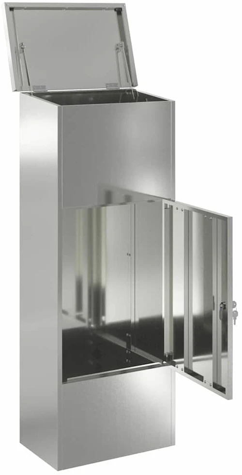 Siuntų dėžutė Juoda 44,5 x 29 x 110,5 cm Cinkuota plienas
