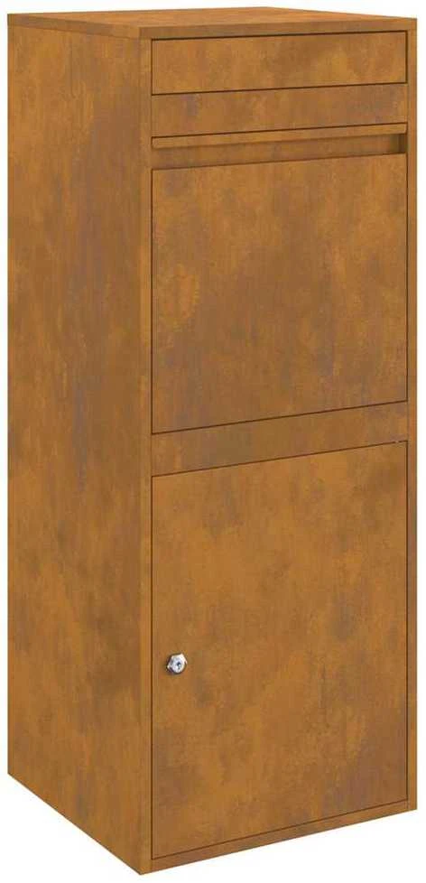 Siuntų dėžutė su saugykla su durimis Rūdijanti 41 x 38 x 103 cm