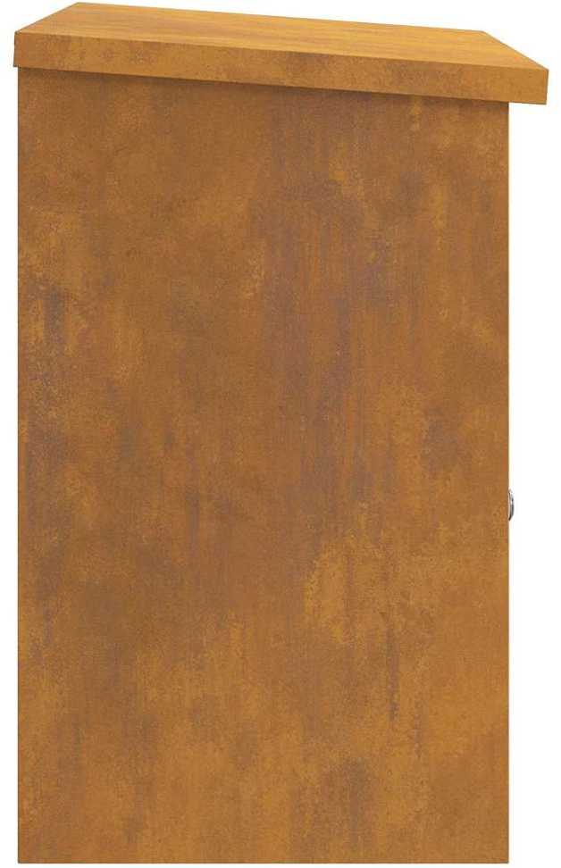 Siuntų dėžutė su saugykla Rūdijanti 47,5 x 38 x 59 cm