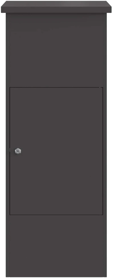 Siuntų dėžutė su saugykla Juoda 44,5 x 29 x 110,5 cm Plienas