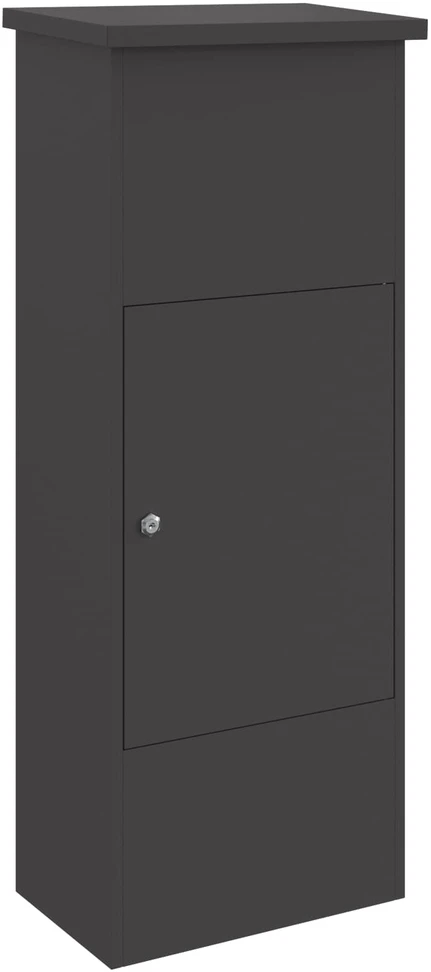 Siuntų dėžutė su saugykla Juoda 44,5 x 29 x 110,5 cm Plienas