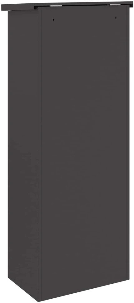 Siuntų dėžutė su saugykla Juoda 44,5 x 29 x 110,5 cm Plienas