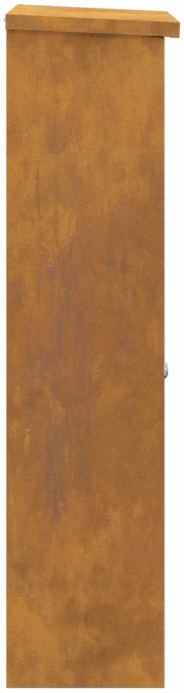 Siuntų dėžutė su saugykla Rūdijanti 44,5 x 29 x 110,5 cm