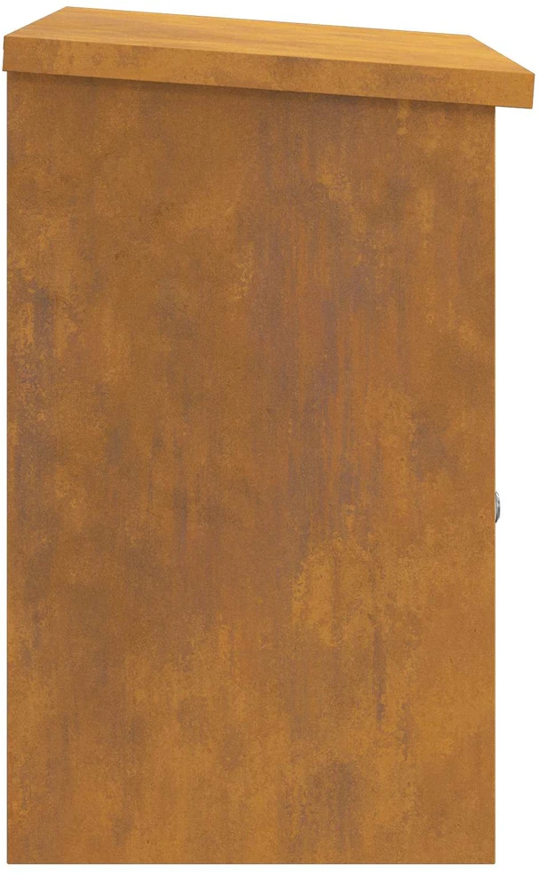 Siuntų dėžutė su saugykla Rūdijanti 47,5 x 38 x 59 cm